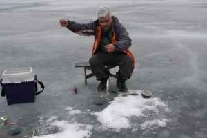 Зимняя рыбалка на базе Lovitva