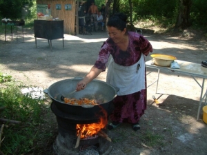 Вкусный плов на природе